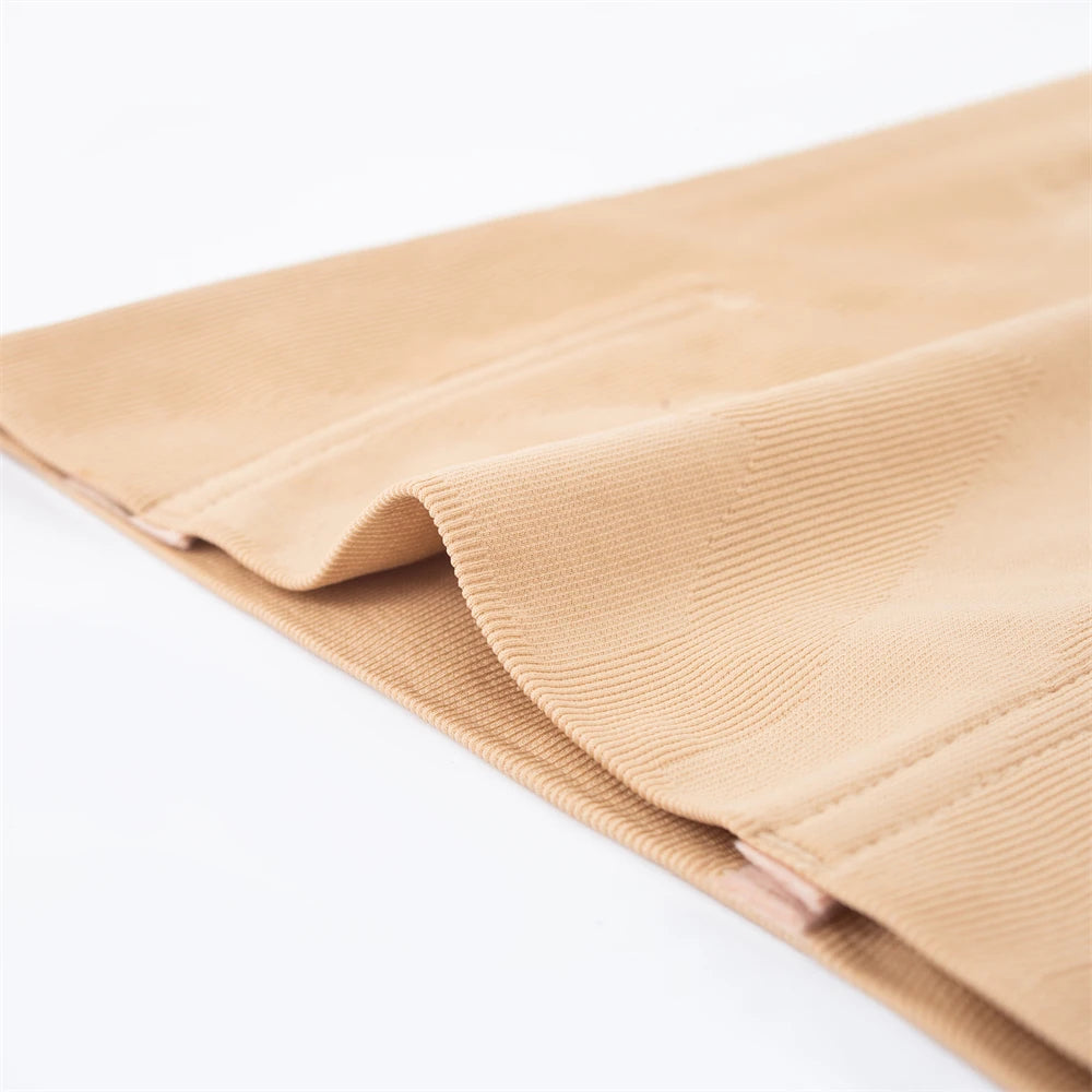 Beige fabric with a subtle pattern on a white background