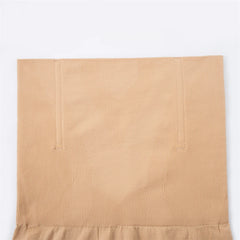 Beige ribbed fabric on a white background