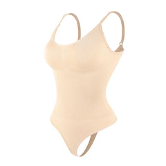 shapewear bodysuits in skin colour on white background 
